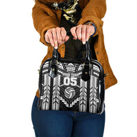 Custom Polynesia Beach Volleyball Shoulder Handbag Polynesian Tribal Pattern LT05 One Size Black - Polynesian Pride