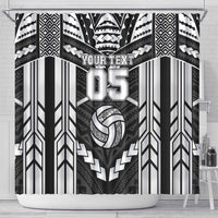 Custom Polynesia Beach Volleyball Shower Curtain Polynesian Tribal Pattern - Polynesian Pride