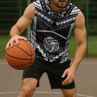 Custom Polynesia Beach Volleyball Sleeveless Hoodie Polynesian Tribal Pattern LT05 - Polynesian Pride
