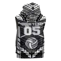 Custom Polynesia Beach Volleyball Sleeveless Zip Hoodie Polynesian Tribal Pattern LT05 - Polynesian Pride