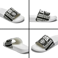 Custom Polynesia Beach Volleyball Slide Sandals Polynesian Tribal Pattern - Polynesian Pride