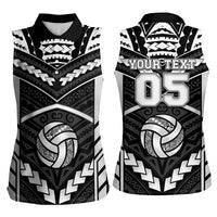 Custom Polynesia Beach Volleyball Women Sleeveless Polo Shirt Polynesian Tribal Pattern LT05 - Polynesian Pride