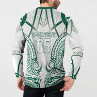 Custom Hawaii Volleyball Button Sweatshirt Polynesian Pattern LT05 - Polynesian Pride