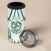 Custom Hawaii Volleyball 4 in 1 Can Cooler Tumbler Polynesian Pattern - Polynesian Pride