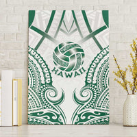 Hawaii Volleyball Canvas Wall Art Polynesian Pattern LT05 Without Frame Teal - Polynesian Pride