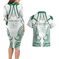 Custom Hawaii Volleyball Couples Matching Long Sleeve Bodycon Dress and Hawaiian Shirt Polynesian Pattern LT05 - Polynesian Pride