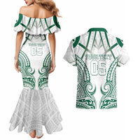 Custom Hawaii Volleyball Couples Matching Mermaid Dress and Hawaiian Shirt Polynesian Pattern LT05 - Polynesian Pride