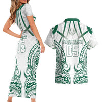 Custom Hawaii Volleyball Couples Matching Short Sleeve Bodycon Dress and Hawaiian Shirt Polynesian Pattern LT05 - Polynesian Pride