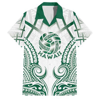 Custom Hawaii Volleyball Family Matching Long Sleeve Bodycon Dress and Hawaiian Shirt Polynesian Pattern - Polynesian Pride