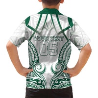 Custom Hawaii Volleyball Family Matching Off Shoulder Short Dress and Hawaiian Shirt Polynesian Pattern LT05 - Polynesian Pride