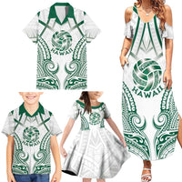 Custom Hawaii Volleyball Family Matching Summer Maxi Dress and Hawaiian Shirt Polynesian Pattern LT05 - Polynesian Pride