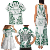 Custom Hawaii Volleyball Family Matching Tank Maxi Dress and Hawaiian Shirt Polynesian Pattern - Polynesian Pride
