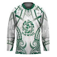 Custom Hawaii Volleyball Hockey Jersey Polynesian Pattern LT05 Unisex Teal - Polynesian Pride