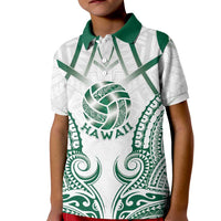 Custom Hawaii Volleyball Kid Polo Shirt Polynesian Pattern LT05 Kid Teal - Polynesian Pride