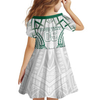Custom Hawaii Volleyball Kid Short Sleeve Dress Polynesian Pattern - Polynesian Pride