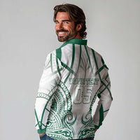 Custom Hawaii Volleyball Long Sleeve Polo Shirt Polynesian Pattern LT05 - Polynesian Pride