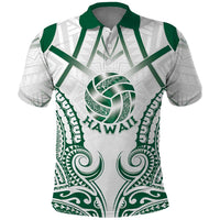 Custom Hawaii Volleyball Polo Shirt Polynesian Pattern LT05 Teal - Polynesian Pride