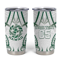 Custom Hawaii Volleyball Tumbler Cup Polynesian Pattern - Polynesian Pride