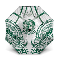 Hawaii Volleyball Umbrella Polynesian Pattern LT05 One Size Folded 11.42 inch Opened Diameter 37.4 inch Teal - Polynesian Pride