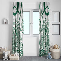 Hawaii Volleyball Window Curtain Polynesian Pattern - Polynesian Pride