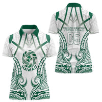 Custom Hawaii Volleyball Women Polo Shirt Polynesian Pattern LT05 - Polynesian Pride
