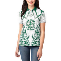 Custom Hawaii Volleyball Women Polo Shirt Polynesian Pattern - Polynesian Pride