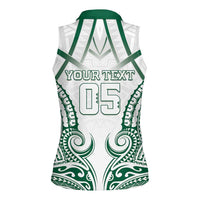 Custom Hawaii Volleyball Women Sleeveless Polo Shirt Polynesian Pattern LT05 - Polynesian Pride
