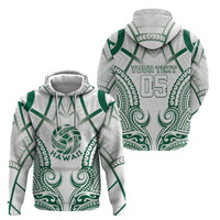 Custom Hawaii Volleyball Zip Hoodie Polynesian Pattern LT05 - Polynesian Pride