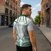 Custom Hawaii Volleyball Zipper Polo Shirt Polynesian Pattern LT05 - Polynesian Pride