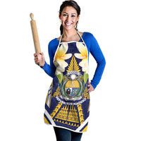 Nauru Independence Day Apron Coat Of Arms With Plumeria - Polynesian Pride