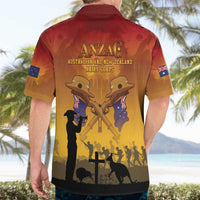 ANZAC Day Hawaiian Shirt Australia And New Zealand Slouch Hats LT05 - Polynesian Pride