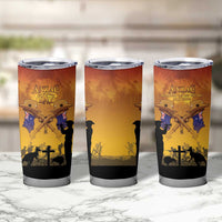 ANZAC Day Tumbler Cup Australia And New Zealand Slouch Hats LT05 - Polynesian Pride