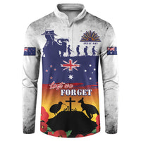 New Zealand And Australia ANZAC Last Post Button Sweatshirt LT05 Blue - Polynesian Pride
