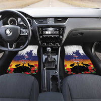 New Zealand And Australia ANZAC Last Post Car Mats LT05 Set 2pcs - Front Blue - Polynesian Pride