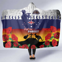 New Zealand And Australia ANZAC Last Post Hooded Blanket LT05 One Size Blue - Polynesian Pride