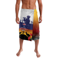 New Zealand And Australia ANZAC Last Post Lavalava LT05 Blue - Polynesian Pride