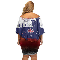 New Zealand And Australia ANZAC Last Post Off Shoulder Short Dress