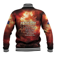 Honouring The ANZAC Spirit Baseball Jacket Gallipoli Lest We Forget LT05 - Polynesian Pride