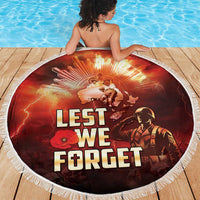Honouring The ANZAC Spirit Beach Blanket Gallipoli Lest We Forget LT05 - Polynesian Pride