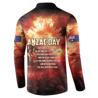 Honouring The ANZAC Spirit Button Sweatshirt Gallipoli Lest We Forget LT05 - Polynesian Pride