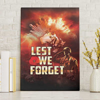 Honouring The ANZAC Spirit Canvas Wall Art Gallipoli Lest We Forget LT05 Without Frame Red - Polynesian Pride