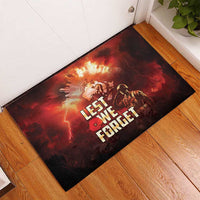 Honouring The ANZAC Spirit Rubber Doormat Gallipoli Lest We Forget LT05 - Polynesian Pride