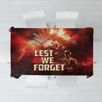 Honouring The ANZAC Spirit Tablecloth Gallipoli Lest We Forget LT05 Red - Polynesian Pride
