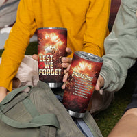 Honouring The ANZAC Spirit Tumbler Cup Gallipoli Lest We Forget LT05 - Polynesian Pride