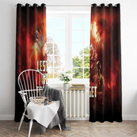 Honouring The ANZAC Spirit Window Curtain Gallipoli Lest We Forget LT05 - Polynesian Pride