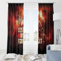Honouring The ANZAC Spirit Window Curtain Gallipoli Lest We Forget LT05 - Polynesian Pride