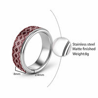 New Zealand Aotearoa Classic Ring Red Taniko Art Maori Pattern LT05 - Polynesian Pride