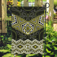New Zealand Aotearoa Garden Flag Yellow Taniko Art Maori Pattern LT05 Garden Flag Yellow - Polynesian Pride
