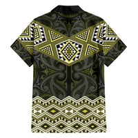 New Zealand Aotearoa Hawaiian Shirt Yellow Taniko Art Maori Pattern LT05 - Polynesian Pride