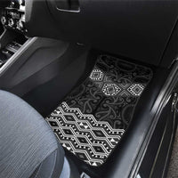 New Zealand Aotearoa Car Mats Black Taniko Art Maori Pattern LT05 - Polynesian Pride